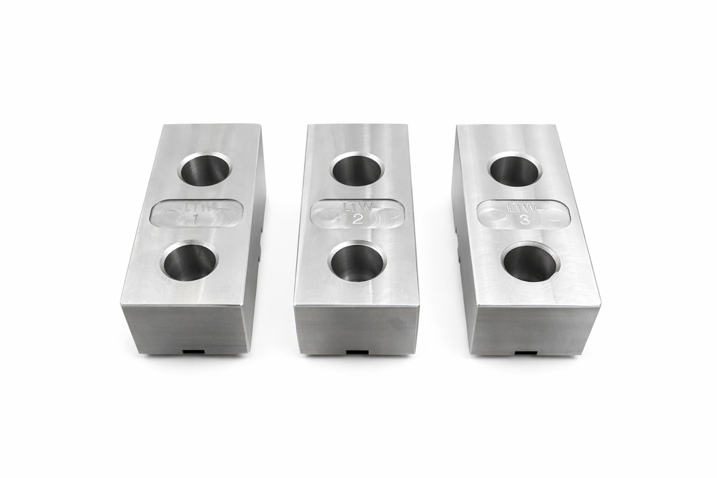 Set of 200mm steel soft jaws for K11 chuck