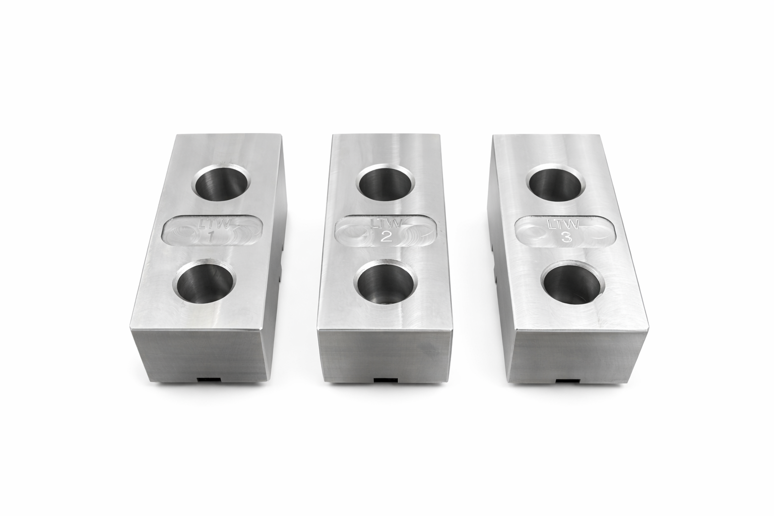 Set of 200mm steel soft jaws for K11 chuck