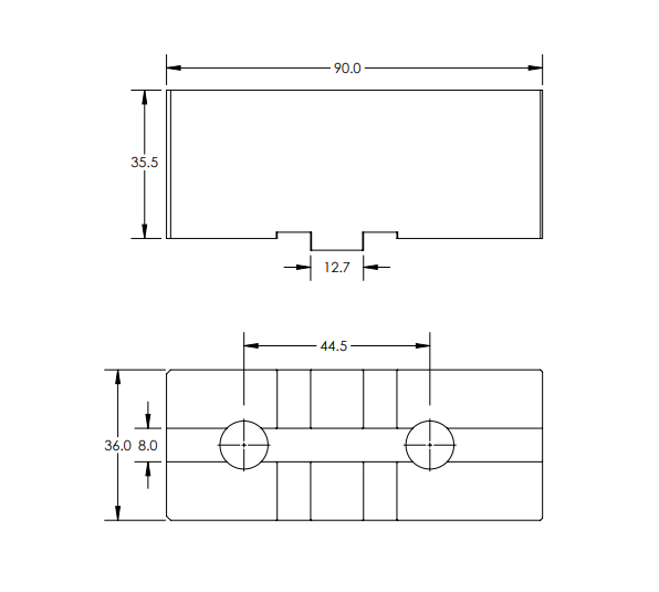 Individual soft jaw – Technical Drawing