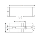 Individual aluminium pointed soft jaw - Technical Drawing