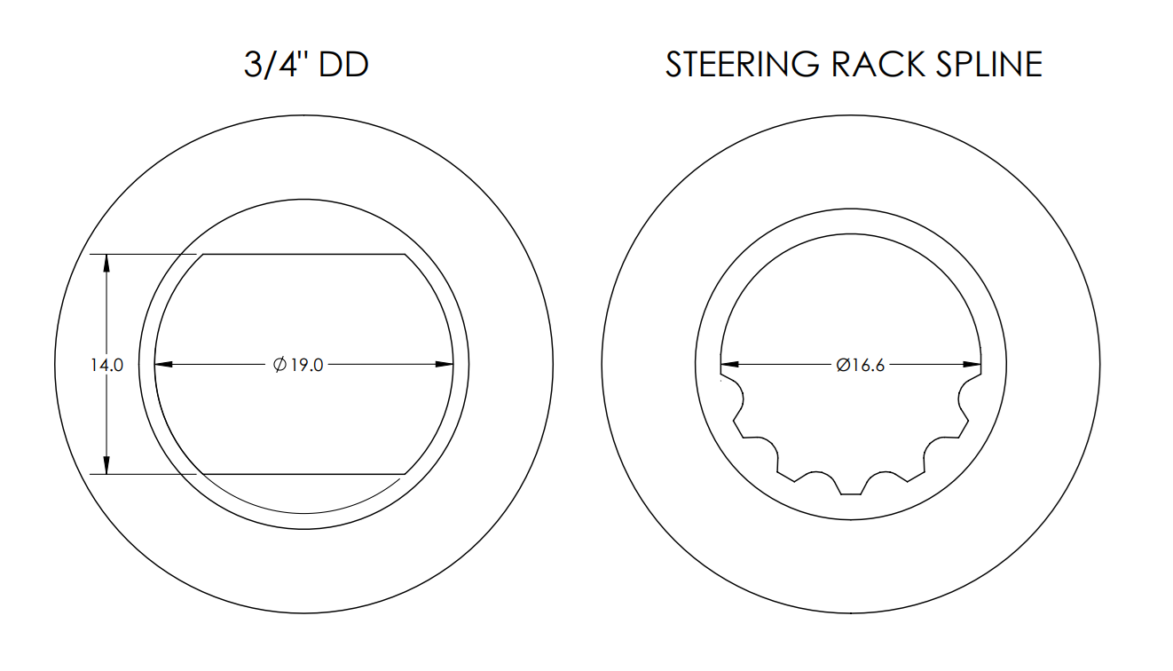 Ford Territory Steering Rack Universal Joint – Heavy-Duty Replacement (3/4” DD)